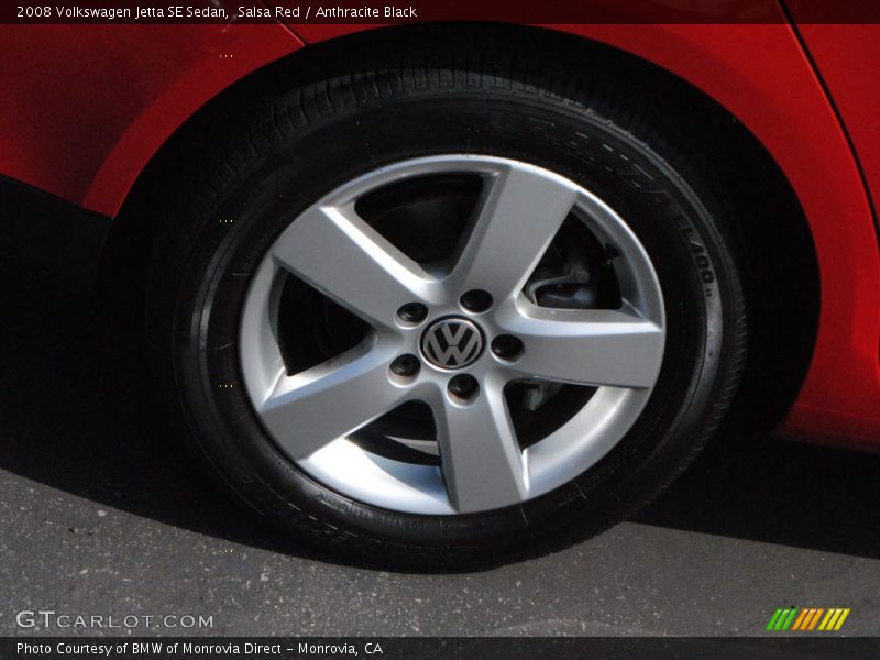 Salsa Red / Anthracite Black 2008 Volkswagen Jetta SE Sedan