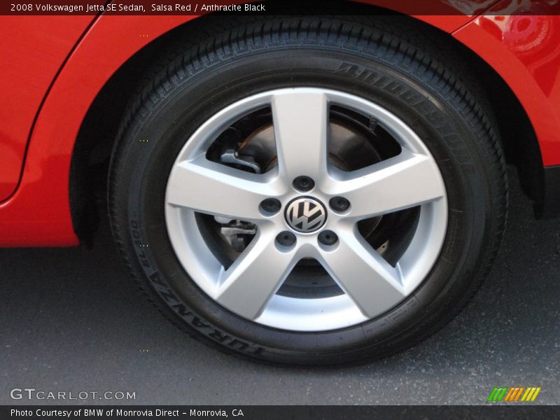 Salsa Red / Anthracite Black 2008 Volkswagen Jetta SE Sedan