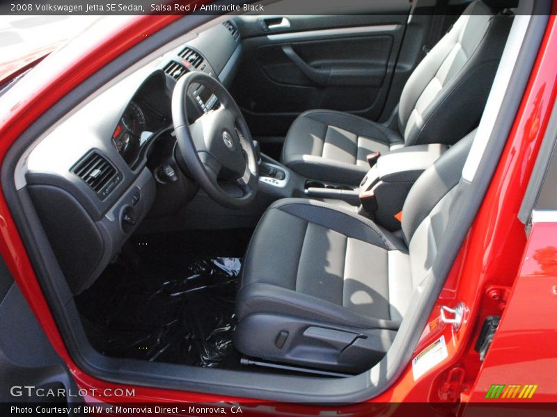 Salsa Red / Anthracite Black 2008 Volkswagen Jetta SE Sedan