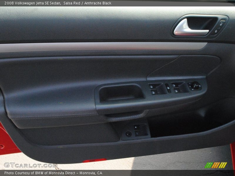 Salsa Red / Anthracite Black 2008 Volkswagen Jetta SE Sedan