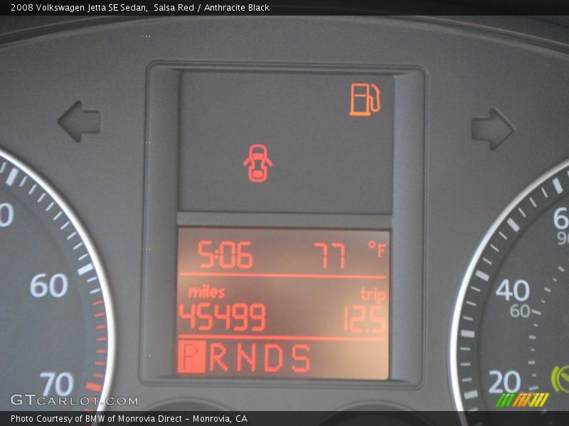 Salsa Red / Anthracite Black 2008 Volkswagen Jetta SE Sedan