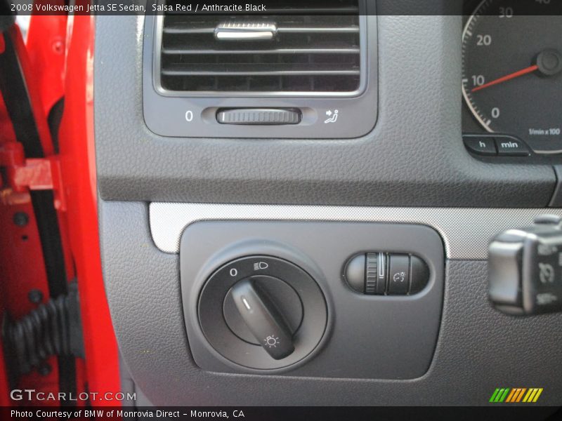Salsa Red / Anthracite Black 2008 Volkswagen Jetta SE Sedan