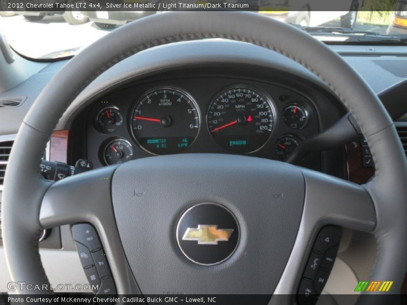 Silver Ice Metallic / Light Titanium/Dark Titanium 2012 Chevrolet Tahoe LTZ 4x4