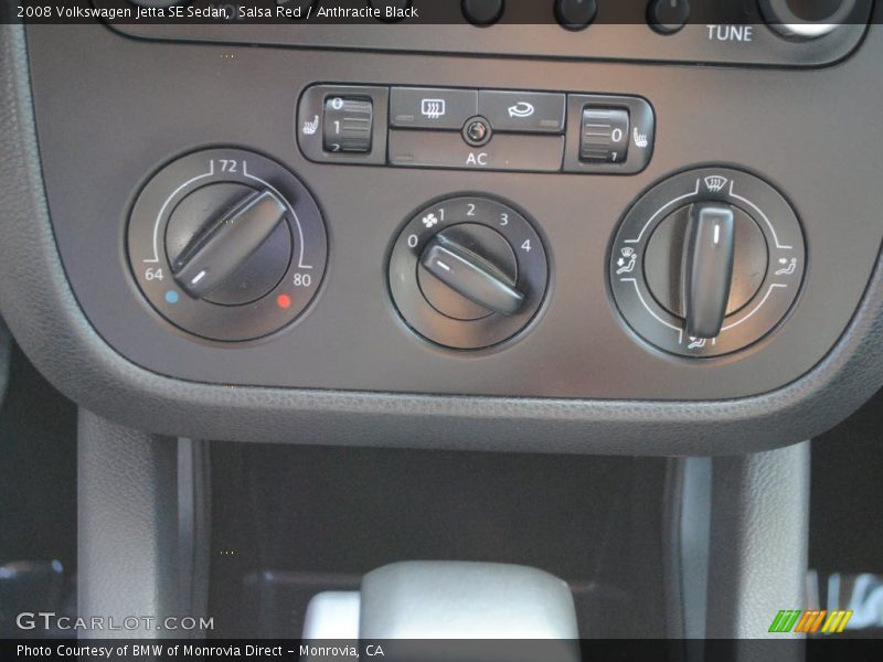 Salsa Red / Anthracite Black 2008 Volkswagen Jetta SE Sedan