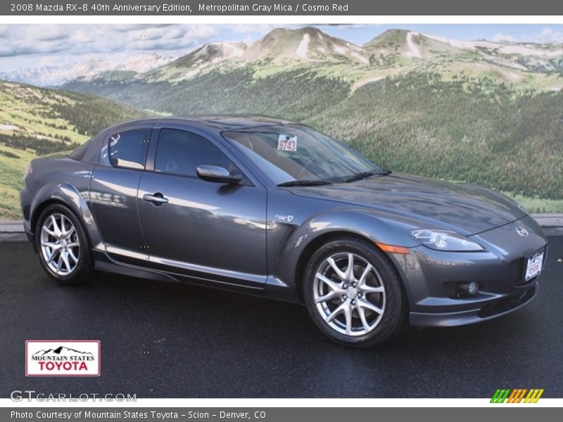 Metropolitan Gray Mica / Cosmo Red 2008 Mazda RX-8 40th Anniversary Edition