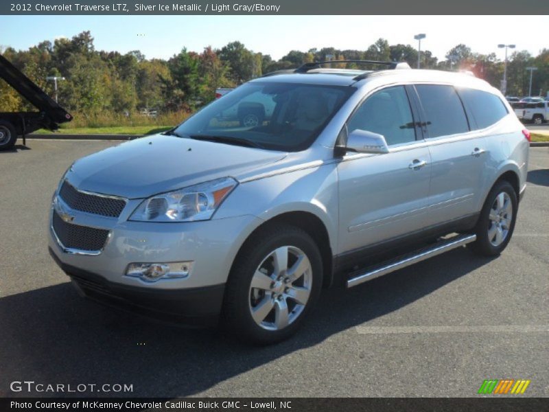 Silver Ice Metallic / Light Gray/Ebony 2012 Chevrolet Traverse LTZ