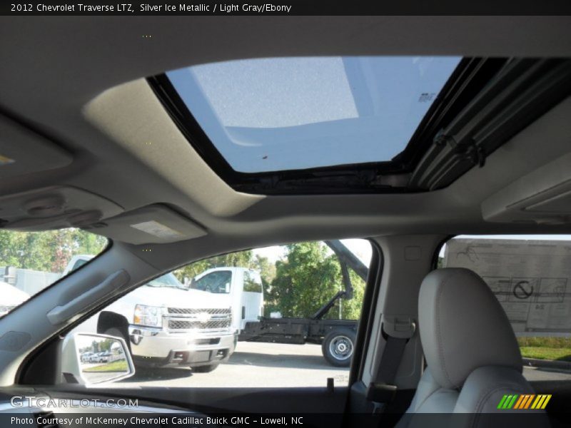 Silver Ice Metallic / Light Gray/Ebony 2012 Chevrolet Traverse LTZ