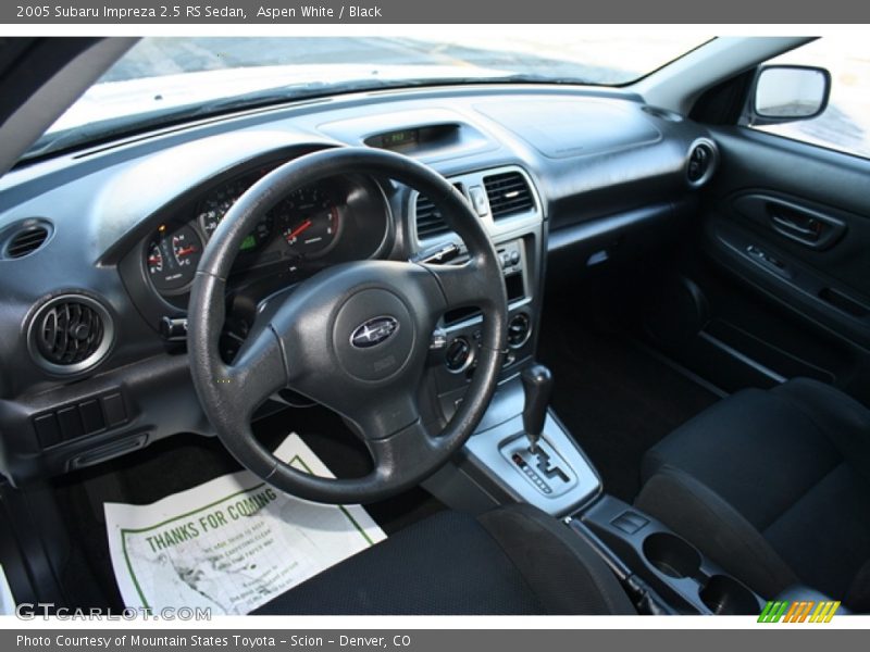  2005 Impreza 2.5 RS Sedan Black Interior