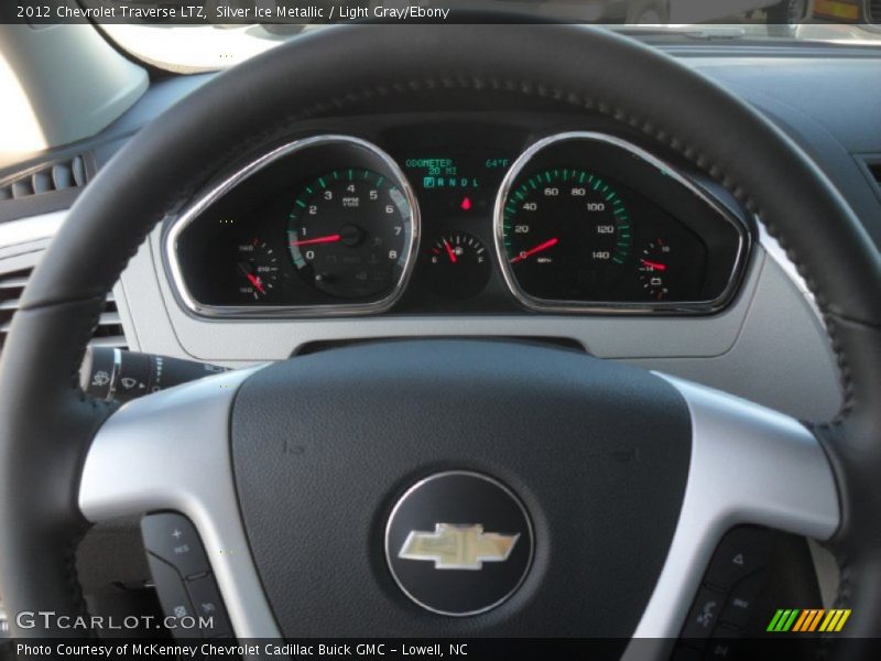 Silver Ice Metallic / Light Gray/Ebony 2012 Chevrolet Traverse LTZ