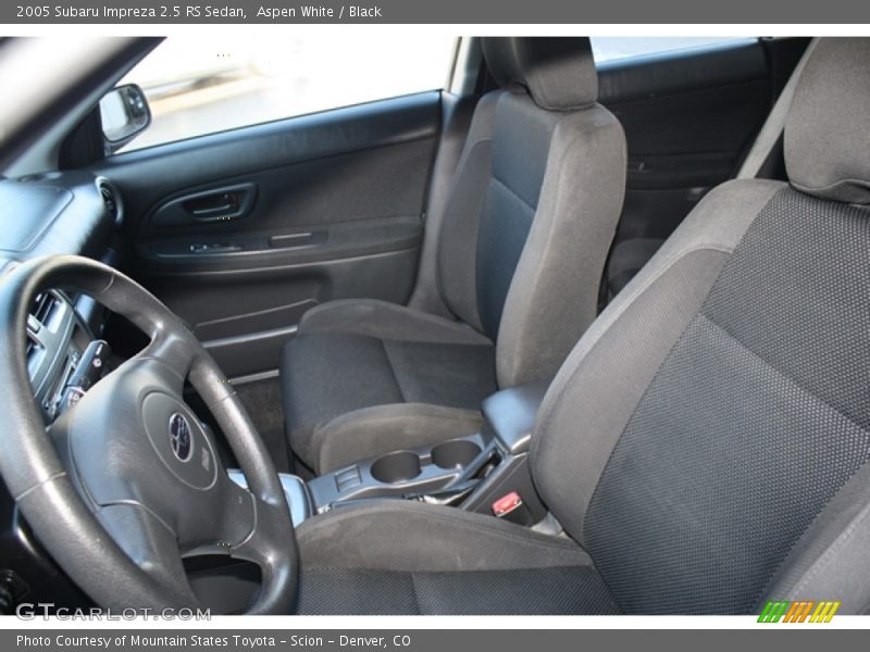 Aspen White / Black 2005 Subaru Impreza 2.5 RS Sedan