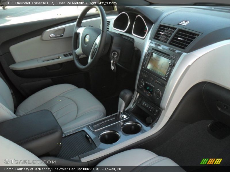 Silver Ice Metallic / Light Gray/Ebony 2012 Chevrolet Traverse LTZ