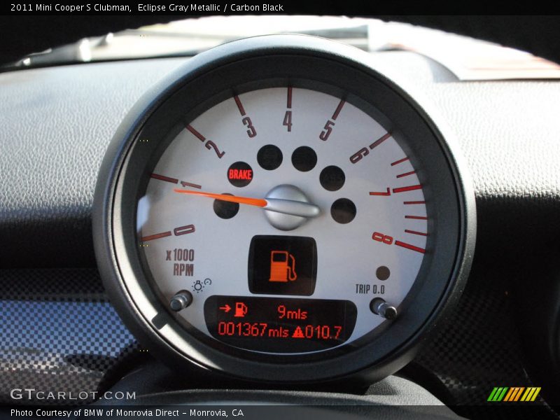 Eclipse Gray Metallic / Carbon Black 2011 Mini Cooper S Clubman