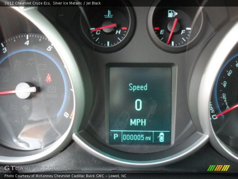 Silver Ice Metallic / Jet Black 2012 Chevrolet Cruze Eco