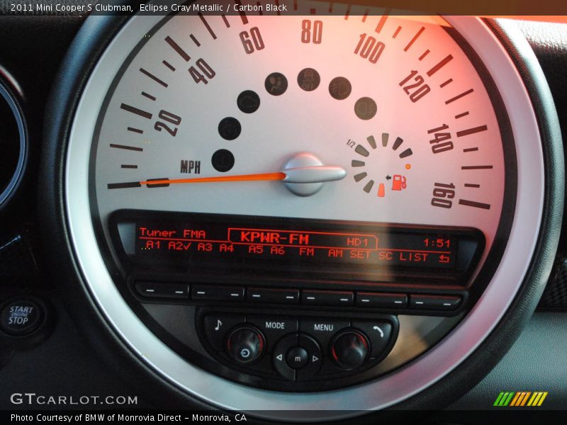Eclipse Gray Metallic / Carbon Black 2011 Mini Cooper S Clubman