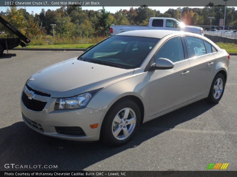 Gold Mist Metallic / Jet Black 2012 Chevrolet Cruze LT
