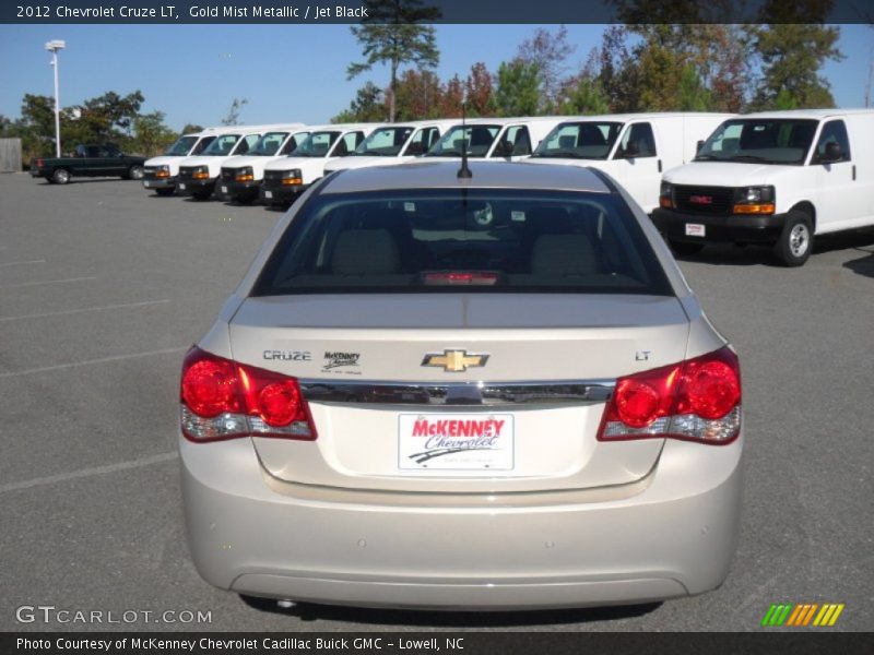 Gold Mist Metallic / Jet Black 2012 Chevrolet Cruze LT