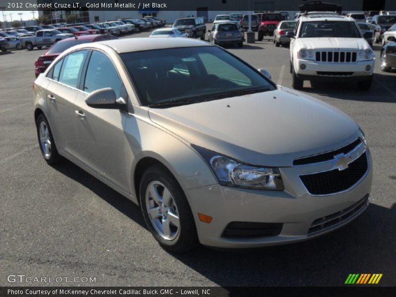 Gold Mist Metallic / Jet Black 2012 Chevrolet Cruze LT