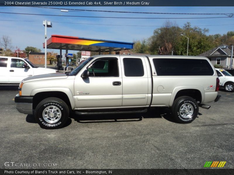 Silver Birch / Medium Gray 2004 Chevrolet Silverado 2500HD LS Extended Cab 4x4