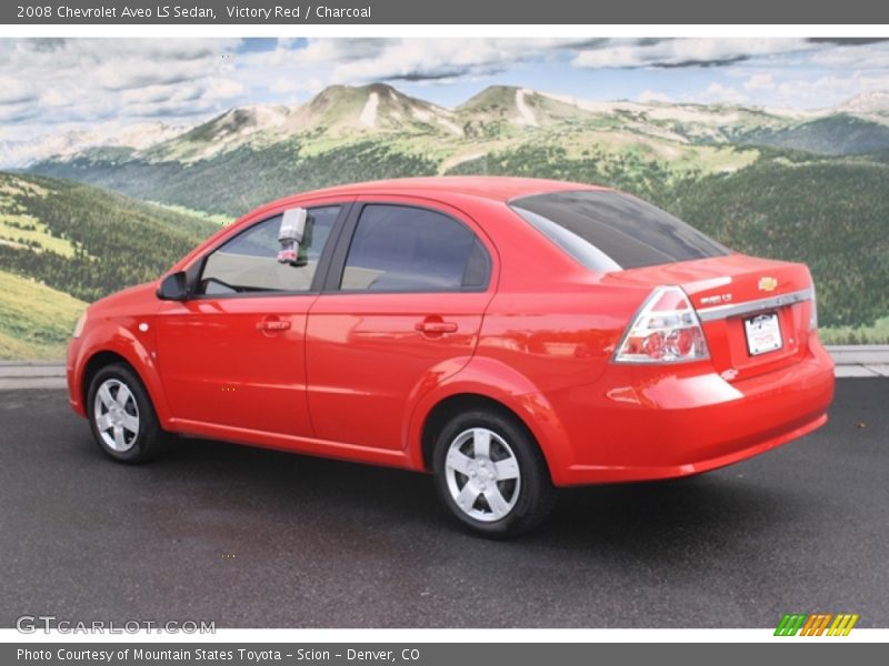 Victory Red / Charcoal 2008 Chevrolet Aveo LS Sedan