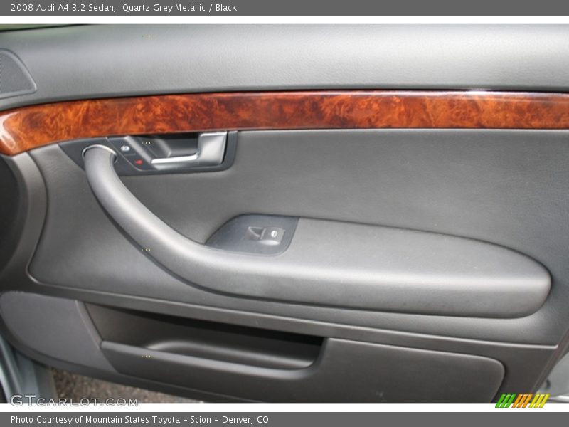 Quartz Grey Metallic / Black 2008 Audi A4 3.2 Sedan