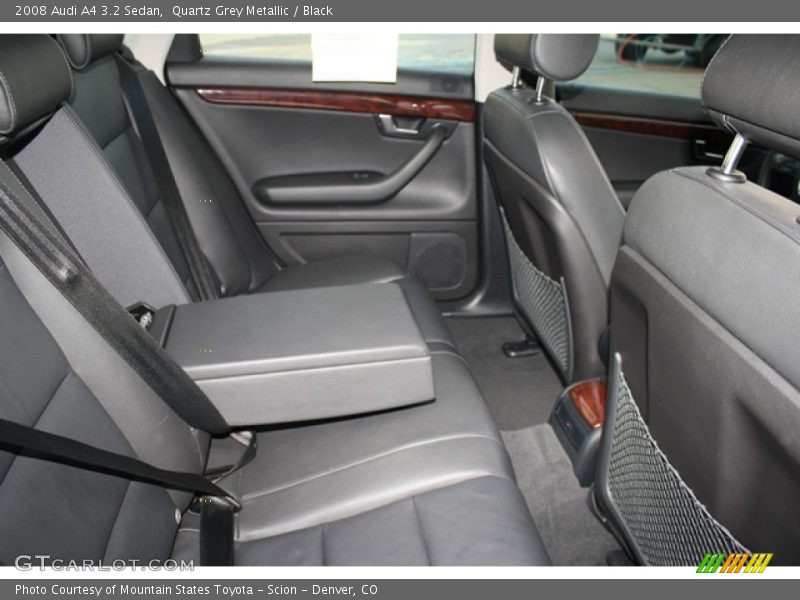 Quartz Grey Metallic / Black 2008 Audi A4 3.2 Sedan