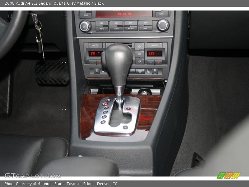 Quartz Grey Metallic / Black 2008 Audi A4 3.2 Sedan