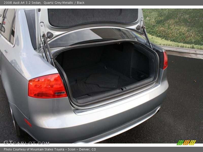 Quartz Grey Metallic / Black 2008 Audi A4 3.2 Sedan