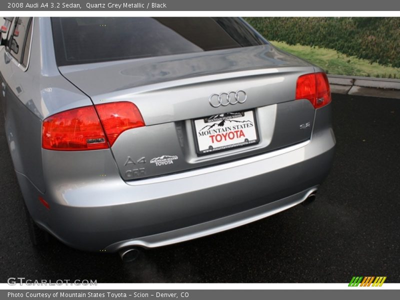 Quartz Grey Metallic / Black 2008 Audi A4 3.2 Sedan