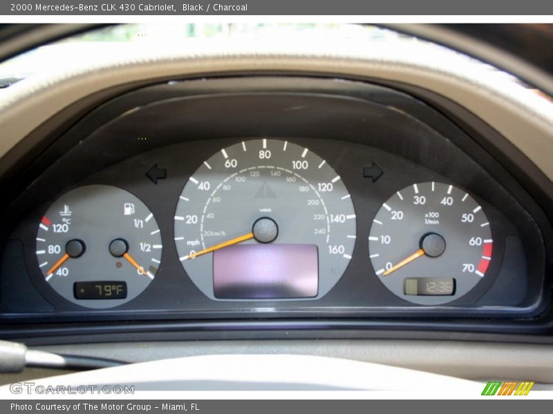  2000 CLK 430 Cabriolet 430 Cabriolet Gauges