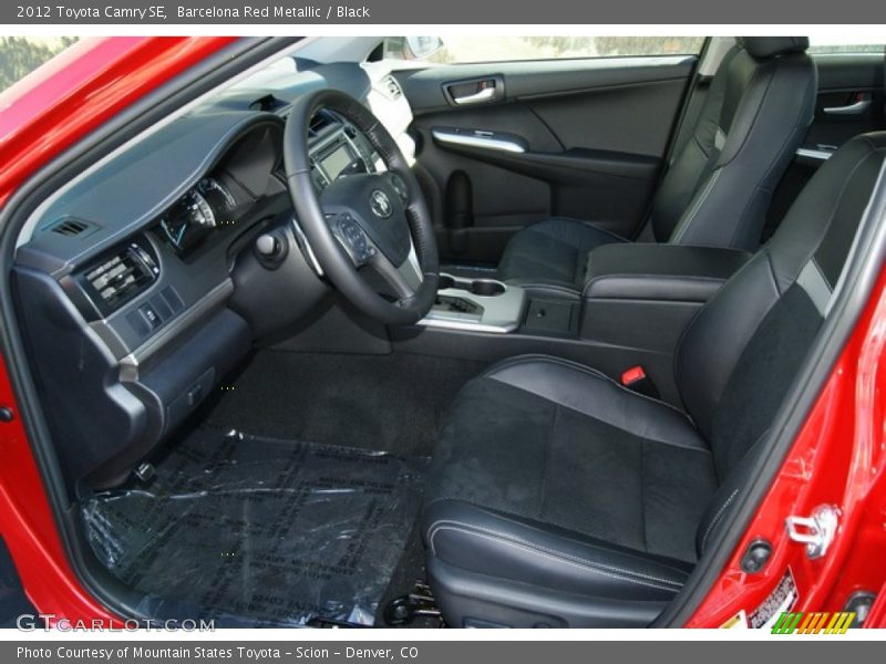Barcelona Red Metallic / Black 2012 Toyota Camry SE