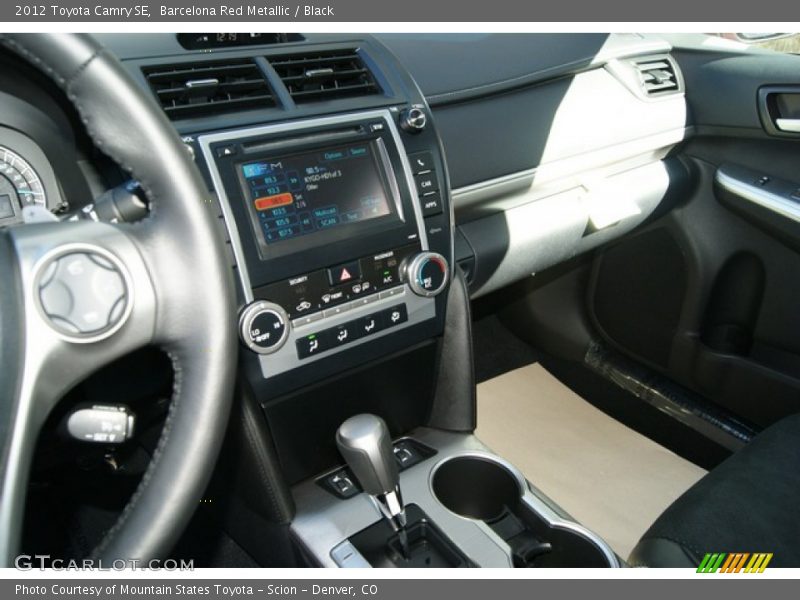Barcelona Red Metallic / Black 2012 Toyota Camry SE