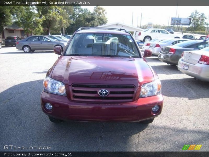 Salsa Red Pearl / Ash Gray 2006 Toyota Highlander V6