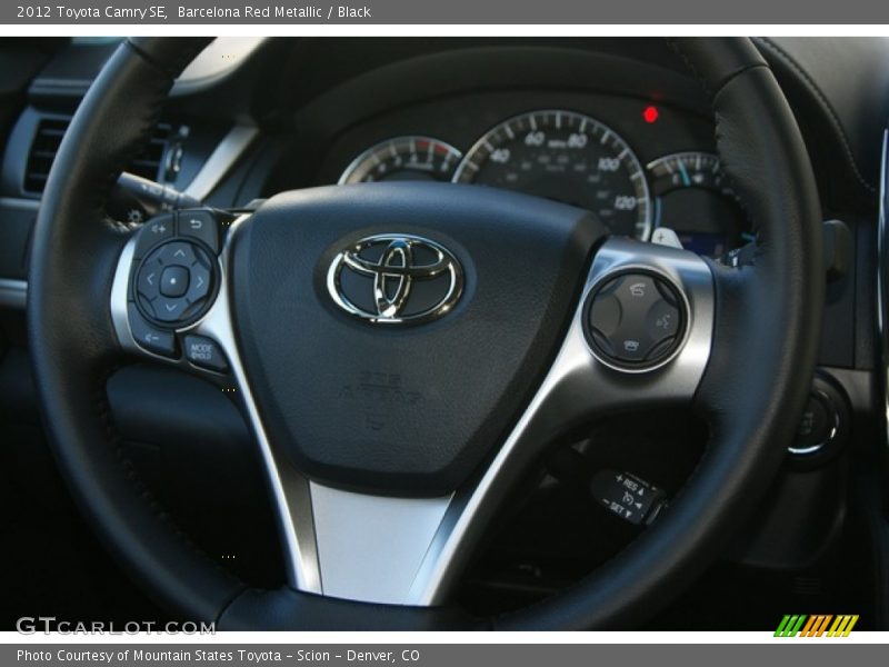 Barcelona Red Metallic / Black 2012 Toyota Camry SE