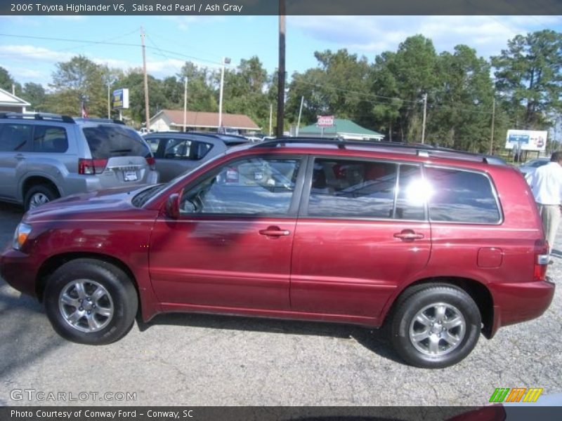 Salsa Red Pearl / Ash Gray 2006 Toyota Highlander V6
