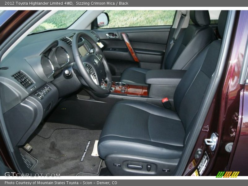  2012 Highlander Limited 4WD Black Interior