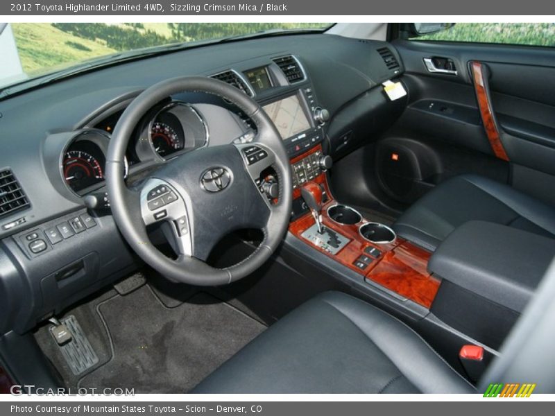  2012 Highlander Limited 4WD Black Interior