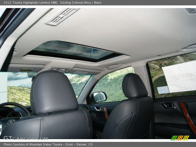 Sizzling Crimson Mica / Black 2012 Toyota Highlander Limited 4WD