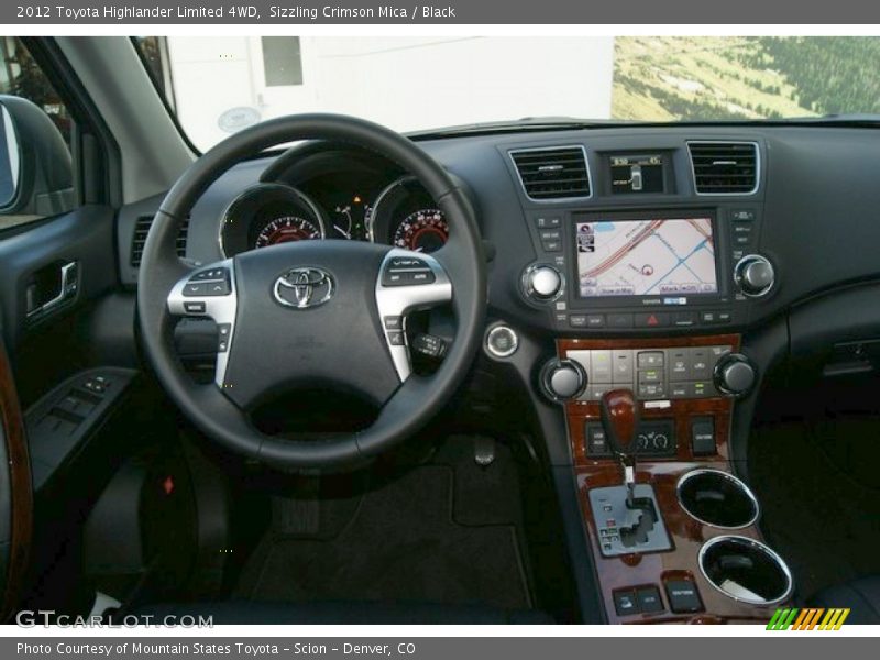 Sizzling Crimson Mica / Black 2012 Toyota Highlander Limited 4WD