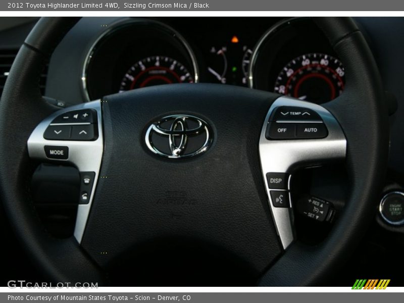 Sizzling Crimson Mica / Black 2012 Toyota Highlander Limited 4WD