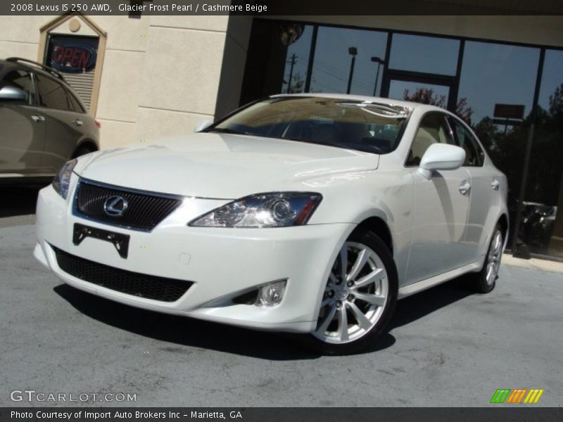 Glacier Frost Pearl / Cashmere Beige 2008 Lexus IS 250 AWD