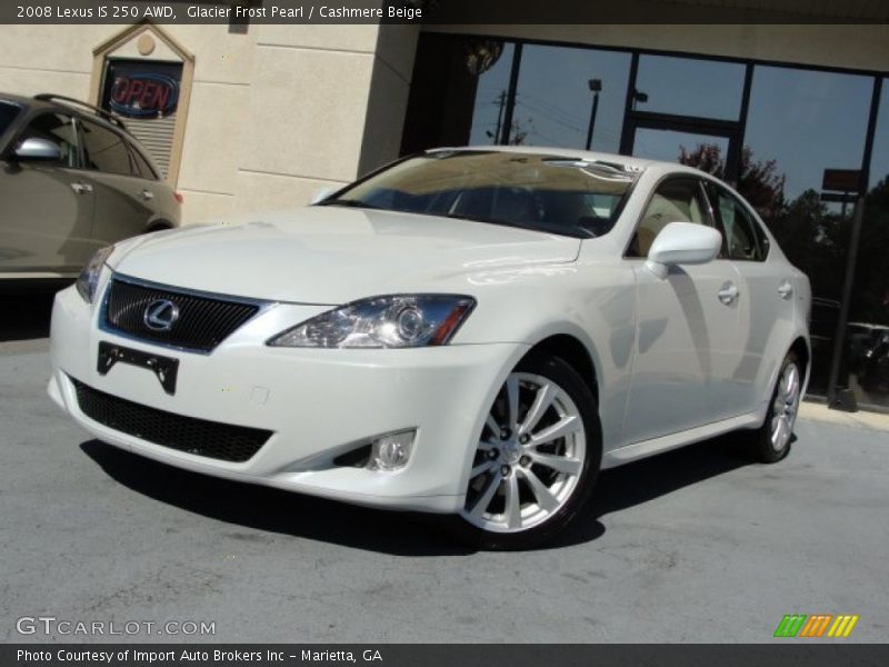 Glacier Frost Pearl / Cashmere Beige 2008 Lexus IS 250 AWD
