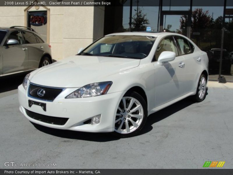 Glacier Frost Pearl / Cashmere Beige 2008 Lexus IS 250 AWD