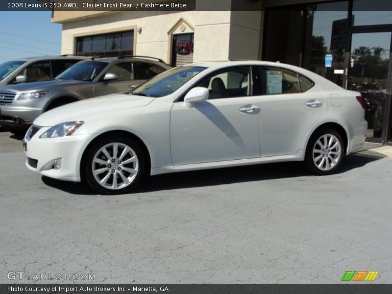 Glacier Frost Pearl / Cashmere Beige 2008 Lexus IS 250 AWD