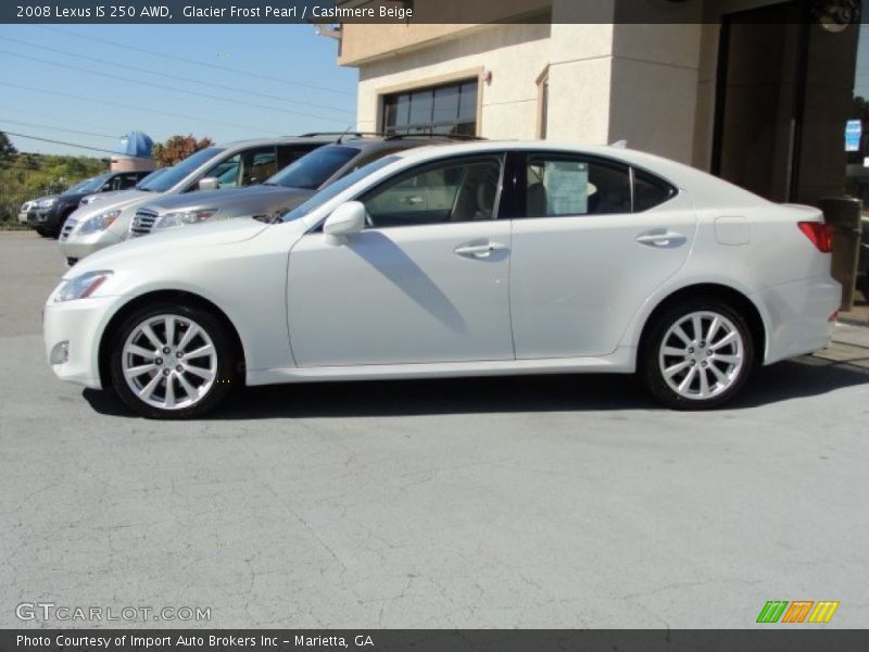 Glacier Frost Pearl / Cashmere Beige 2008 Lexus IS 250 AWD