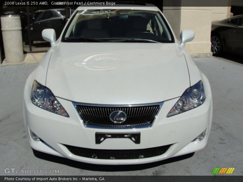 Glacier Frost Pearl / Cashmere Beige 2008 Lexus IS 250 AWD