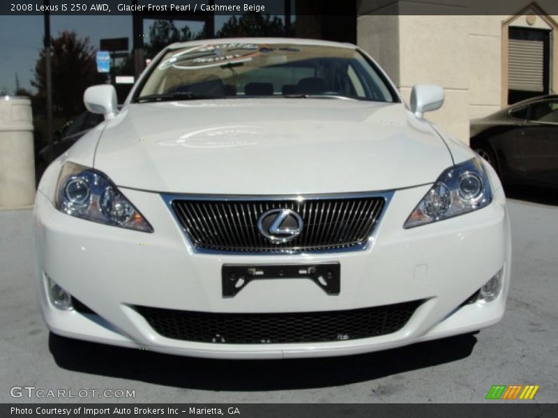 Glacier Frost Pearl / Cashmere Beige 2008 Lexus IS 250 AWD
