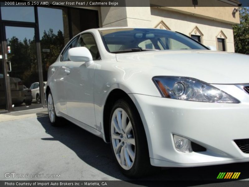 Glacier Frost Pearl / Cashmere Beige 2008 Lexus IS 250 AWD