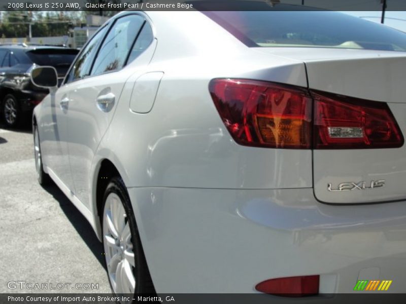 Glacier Frost Pearl / Cashmere Beige 2008 Lexus IS 250 AWD