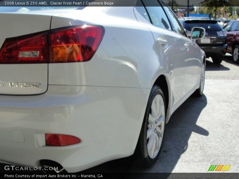 Glacier Frost Pearl / Cashmere Beige 2008 Lexus IS 250 AWD
