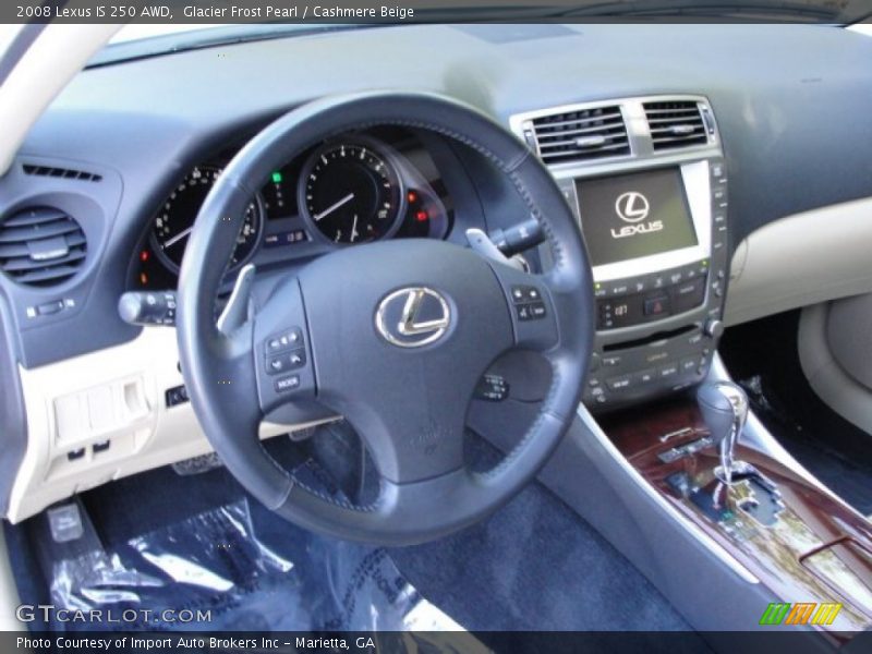 Glacier Frost Pearl / Cashmere Beige 2008 Lexus IS 250 AWD